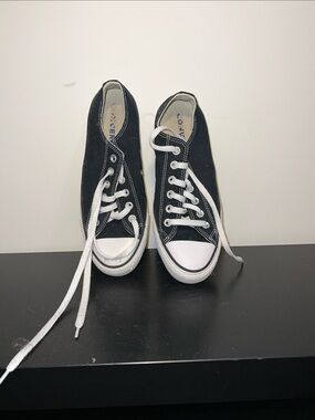 Converse Black and White Low-Top Canvas Sneakers